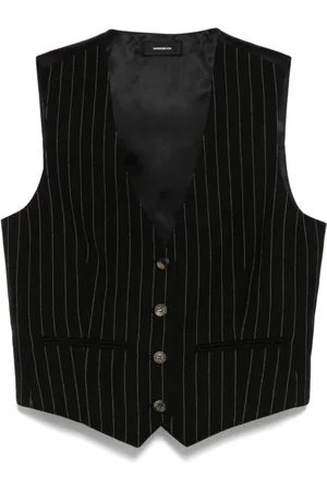 WARDROBE.NYC Kurtki, Kobieta, Czarny, M, Czarny Kamizelka w Paski
