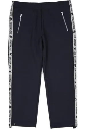 Moschino Spodnie, Kobieta, Niebieski, L, Len, Niebieskie Spodnie Aw 24 Komfort Styl