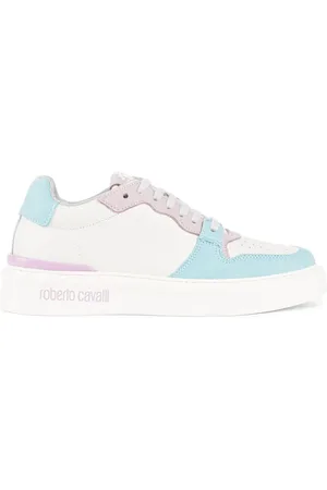 Roberto Cavalli Buty, Kobieta, Wielobarwność, 39 EU, Sneakersy z Monogramem i Nadrukiem Logo