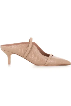 MALONE SOULIERS Buty, Kobieta, Beżowy, 38 1/2 EU, Beżowe Mokasyny z Efektem Cocco