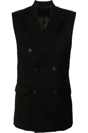WARDROBE.NYC Kurtki, Kobieta, Czarny, S, Czarny Dwurzędowy Kamizelka
