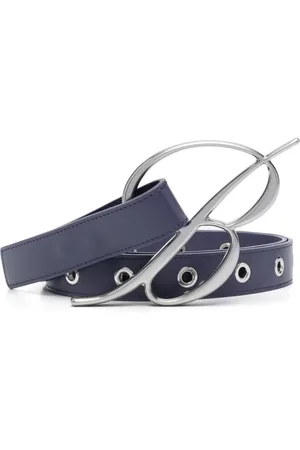 BLUMARINE Akcesoria, Kobieta, Niebieski, M, Len, Belts