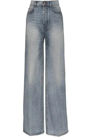 ZIMMERMANN Jeansy, Kobieta, Niebieski, W29, Bawełna, Briny Wide Jeansy o prostym krojuy