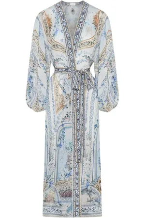 Camilla Bluzki, Kobieta, Wielobarwność, ONE SIZE, Blues Oceaniczny Blouson Rękaw