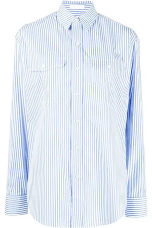 WARDROBE.NYC Bluzki, Kobieta, Niebieski, M, Oversize Shirt Mstbl
