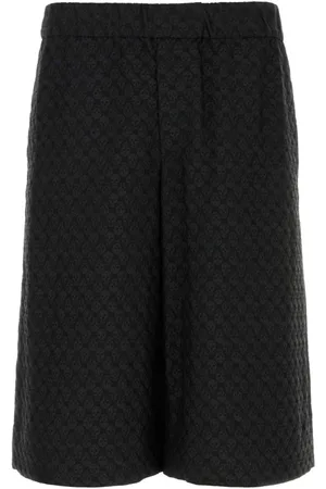 Alexander McQueen Szorty, Mężczyzna, Czarny, M, Czarne Bermudy z Wiskozy