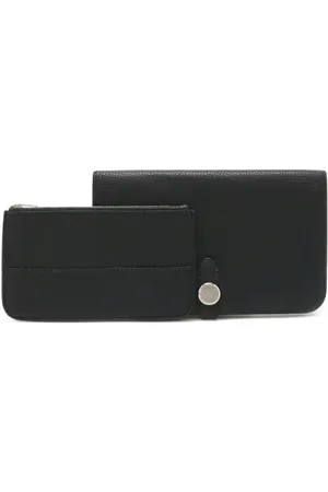 Hermès Pre-owned, Kobieta, Czarny, ONE SIZE, Skóra, Pre-owned skórzane portfele