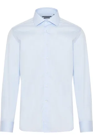 corneliani Koszule, Mężczyzna, Niebieski, 4XL, Koszula z bawełny, Bezkreślona, Wyprodukowana we Włoszech