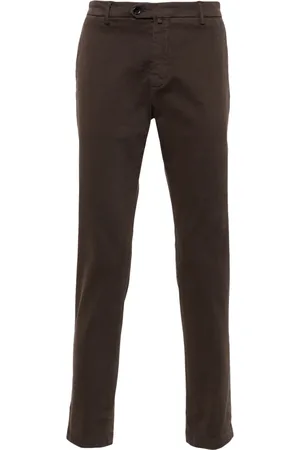 Briglia 1949 Spodnie, Mężczyzna, brązowy, L, Sztruksowe Spodnie Slim Fit Midnight Blue