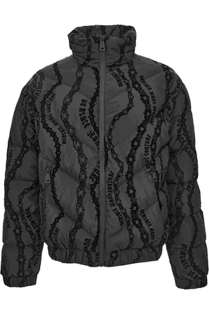 VERSACE Kurtki, Mężczyzna, Szary, 2XL, Płaszcze