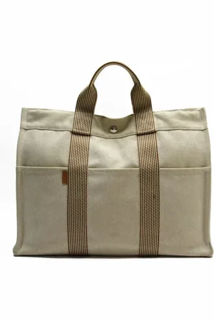 Hermès Pre-owned, unisex, Beżowy, ONE SIZE, Pre-owned Canvas handbags