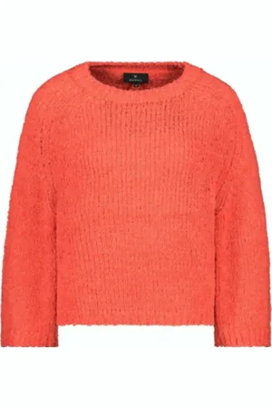 monari Swetry, Kobieta, Pomarańczowy, S, Stylowy Sweter Pullover