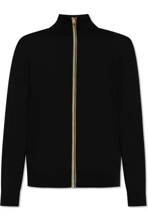 Paul Smith Swetry, Mężczyzna, Czarny, L, Wełna, Wełniany Kardigan
