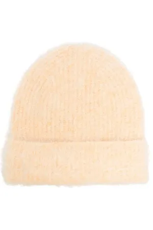 Séfr Akcesoria, Mężczyzna, Żółty, ONE SIZE, Jasnożółta Fuzzy Beanie