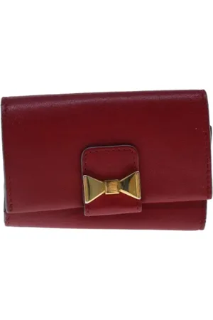Chloé Pre-owned, Kobieta, Czerwony, ONE SIZE, Skóra, Pre-owned skórzane portfele