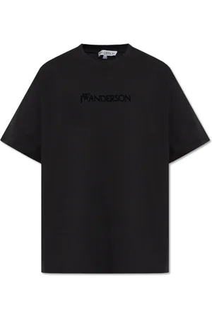 J.W.Anderson Koszulki, Mężczyzna, Czarny, M, Bawełna, T-shirt z logo