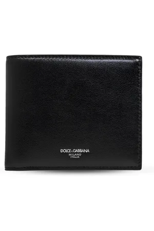 Dolce & Gabbana Akcesoria, Mężczyzna, Czarny, ONE SIZE, Skórzane portfel