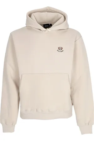 DOLLY NOIRE Bluzy, Mężczyzna, Beżowy, S, Beżowy Komiksowy Hoodie z Kieszenią