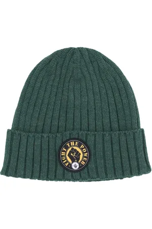 Element Akcesoria, Mężczyzna, Zielony, ONE SIZE, Rajstrowany Beanie Czapka Zielona