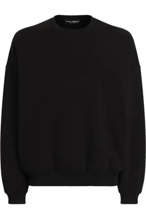 Dolce & Gabbana Bluzy, Mężczyzna, Czarny, M, Czarny Bluza Podnieś Garderobę Stylowe Oświadczenie