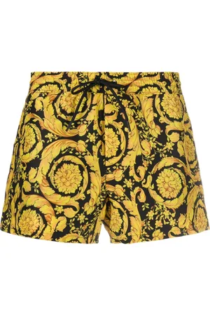 VERSACE Stroje kąpielowe, Mężczyzna, Żółty, S, Poliester, Męskie stroje kąpielowe Oro Noos