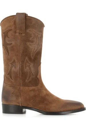 SARTORE Buty, Kobieta, brązowy, 40 EU, Zamsz, Wintage zamszowe damskie botki
