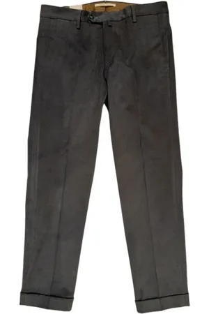 Briglia 1949 Spodnie, Mężczyzna, Szary, S, Szare Spodnie z Logo Slim Fit
