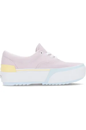 Vans Buty, Kobieta, Różowy, 39 EU, Pastelowy Niski Sneaker z Platformą