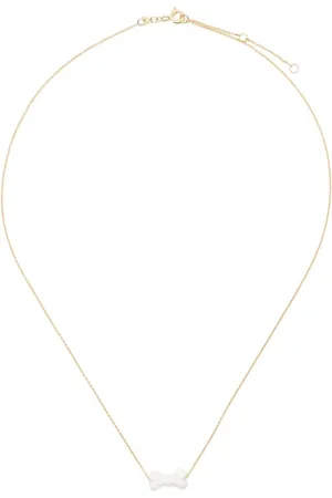 Aliita Akcesoria, Kobieta, Żółty, ONE SIZE, Złoty Wisiorek Huesito
