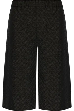 Alexander McQueen Szorty, Mężczyzna, Czarny, XL, Czarne Szorty z Elastycznym Pasem i Kieszeniami
