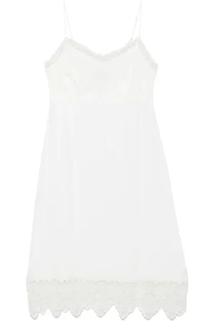 Simone Rocha Sukienki, Kobieta, Beżowy, S, Ivory Sukienka z Koronką