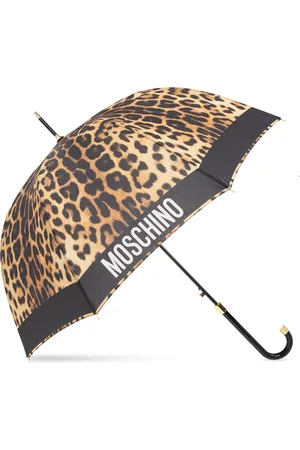 Moschino Akcesoria, unisex, brązowy, ONE SIZE, Parasol z logo
