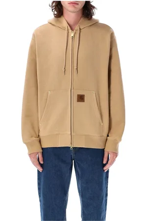 Carhartt Bluzy, Mężczyzna, brązowy, M, Bawełna, Bluza z kapturem Eldon