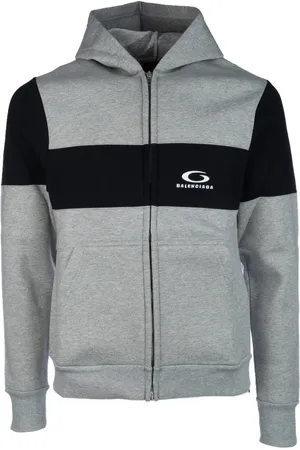 Balenciaga Bluzy, Mężczyzna, Szary, L, Len, Stylowy Sweatshirt dla Trendy Look