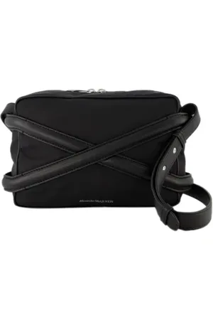 Alexander McQueen Torebki, Mężczyzna, Czarny, ONE SIZE, Skóra, Leather crossbody-bags
