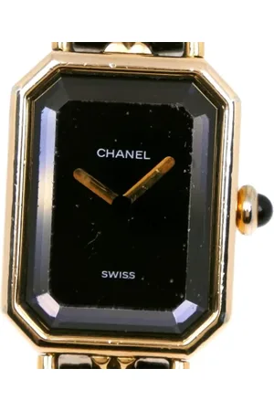 CHANEL Pre-owned, Kobieta, Czarny, ONE SIZE, Skóra, Pre-owned Metal watches