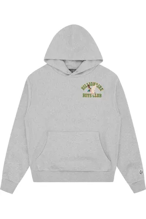 Billionaire Boys Club Bluzy, Mężczyzna, Szary, L, Bawełna, Kaczka Varsity Wyszywany Popover Hood
