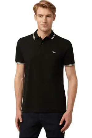 HARMONT&BLAINE Koszulki, Mężczyzna, Czarny, 3XL, Polo Z Profilem