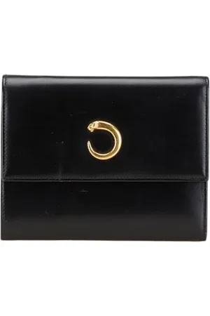 Cartier Pre-owned, Kobieta, Czarny, ONE SIZE, Pre-owned skórzane portfele