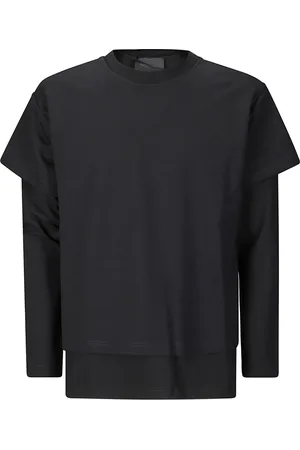 HELIOT EMIL Koszulki, Mężczyzna, Czarny, M, Sweter z dekoltem typu Crewneck