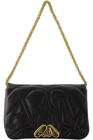 Alexander McQueen Torebki, Kobieta, Czarny, ONE SIZE, Skóra, Leather shoulder-bags