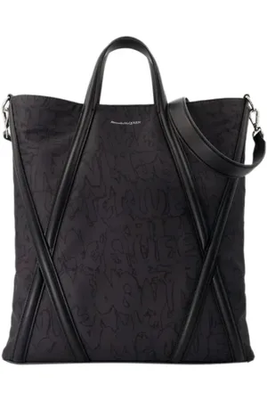 Alexander McQueen Torebki, Kobieta, Czarny, ONE SIZE, Nylon, Nylon shoulder-bags
