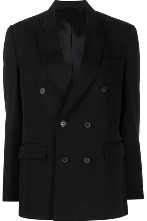 WARDROBE.NYC Kurtki, Kobieta, Czarny, XS, Klasyczny Dwurzędowy Blezer