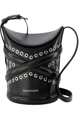 Alexander McQueen Torebki, Kobieta, Czarny, ONE SIZE, Skóra, Leather shoulder-bags
