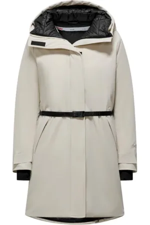 Invicta Płaszcze, Kobieta, Beżowy, M, Nylon, Ivory Płaszcze z izolacją Prima Loft®