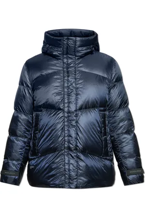 Woolrich Kurtki, Mężczyzna, Niebieski, L, Kurtka puchowa z kapturem
