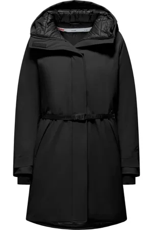 Invicta Płaszcze, Kobieta, Czarny, XL, Nylon, Czarne Płaszcze z Izolacją Prima Loft®