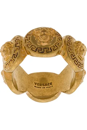 VERSACE Akcesoria, Kobieta, Żółty, 54 MM, Złote Biżuteryjne Monety Meduzy z Mosiądzu