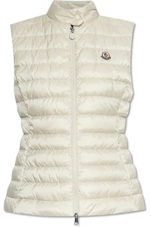 Moncler Kurtki, Kobieta, Beżowy, L, Kamizelka puchowa `Igens`