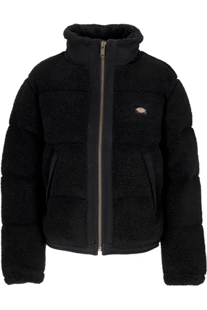 Dickies Kurtki, Kobieta, Czarny, L, Kurtka Puchowa Sherpa Czarna Damska